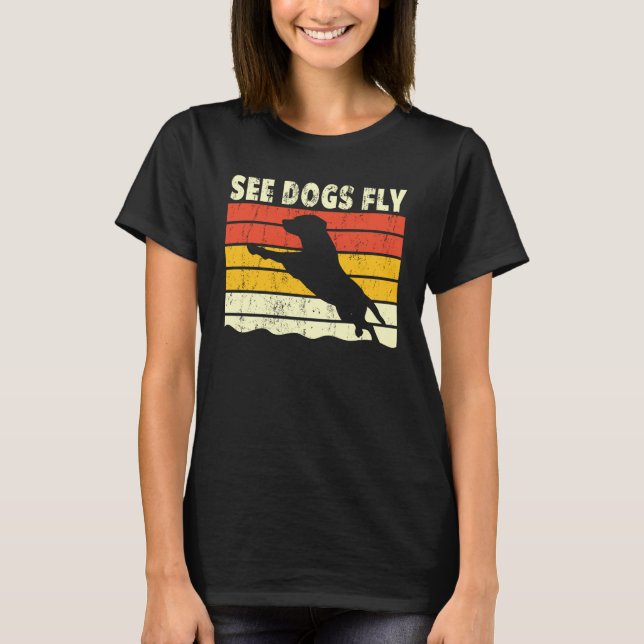 Camiseta Dock Diving Dog Diving Jumping Trainer love dock   (Anverso)
