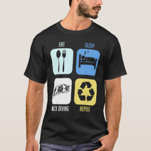 Camiseta Dock Diving Dog Jumping Pool Board Entrenamiento L