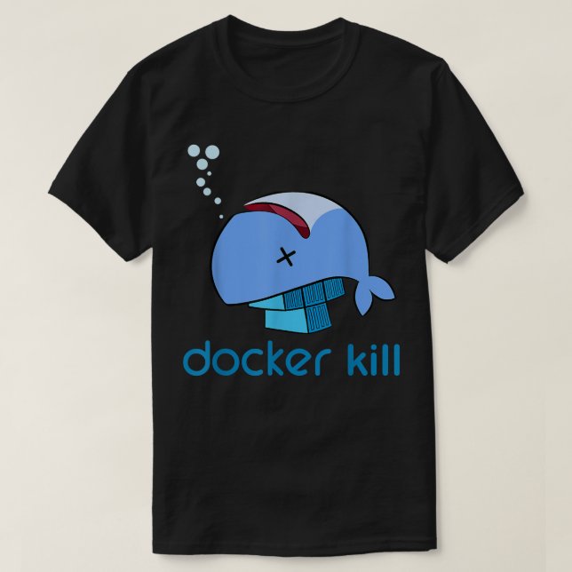 Camiseta Docker container linux devops programming coding (Diseño del anverso)