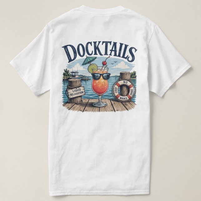 Camiseta Docktails (Reverso del diseño)