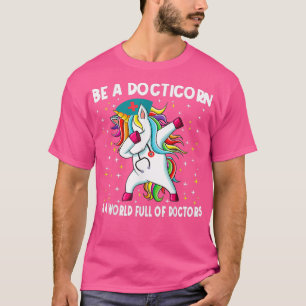 Camiseta Docticornio Como Un Médica Regular Dabbing Unicorn