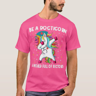 Camiseta Docticornio Como Un Médica Regular Dabbing Unicorn