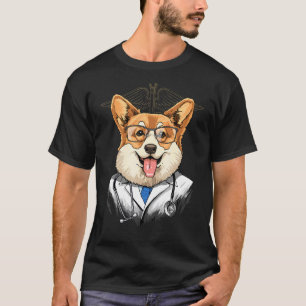 Camiseta Doctor Pembroke Welsh Corgi Veterinario Médico Cir
