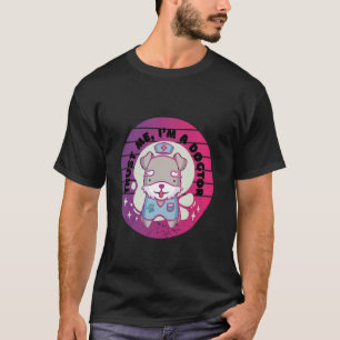 Camiseta Doctor perro médico gorro de enfermera estampado d