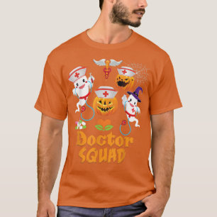 Camiseta Doctor Squad Team Crew Cute Pumpkin Ghost Witch Ha