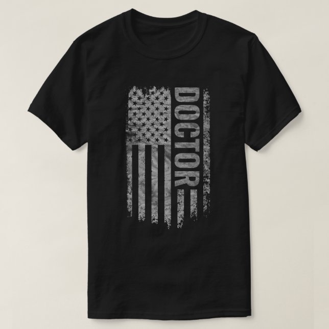 Camiseta Doctor USA Flag Distressed design (Diseño del anverso)