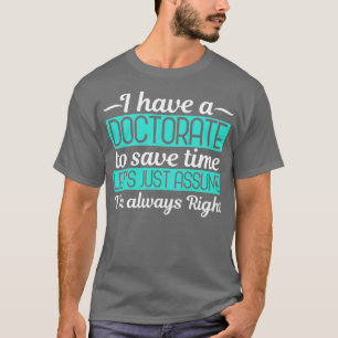 Camiseta Doctorado Doctorado en Doctorado en Doctorado