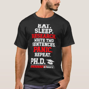 Camiseta Doctorado en curso graduación de doctorado título
