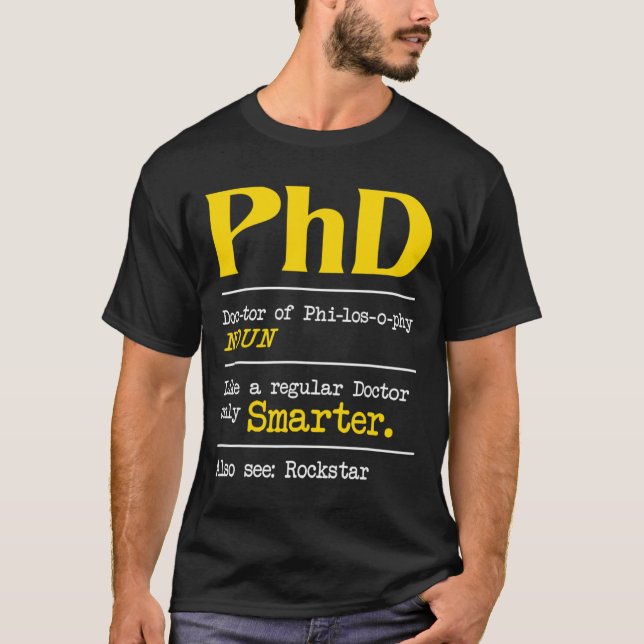 Camiseta Doctorado en Doctorado. Doctorado en Graduación De (Anverso)