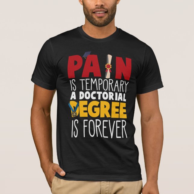 Camiseta Doctorado en Doctorado Médica Estudiantil Escuela  (Anverso)