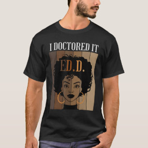 Camiseta Doctorado en educación en educación de Black Afr