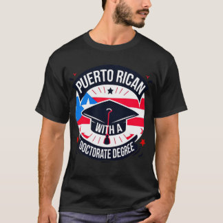 Camiseta Doctorado puertorriqueño Graduado PhD 2024
