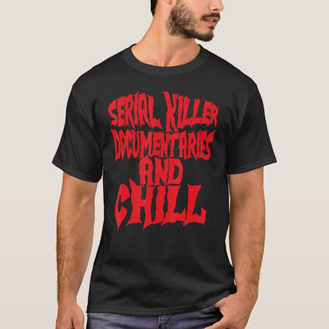 Camiseta Documentales asesinos en serie y Halloween con Chi (Anverso)