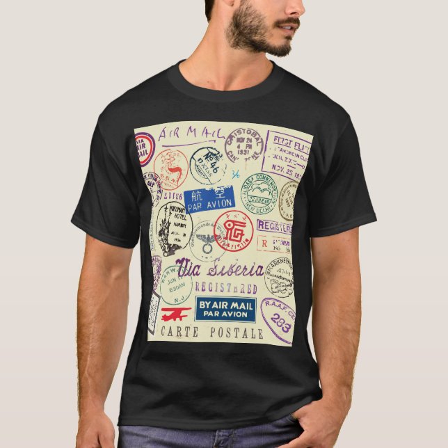 Camiseta Documento de época: Colección de conjunto de sello (Anverso)