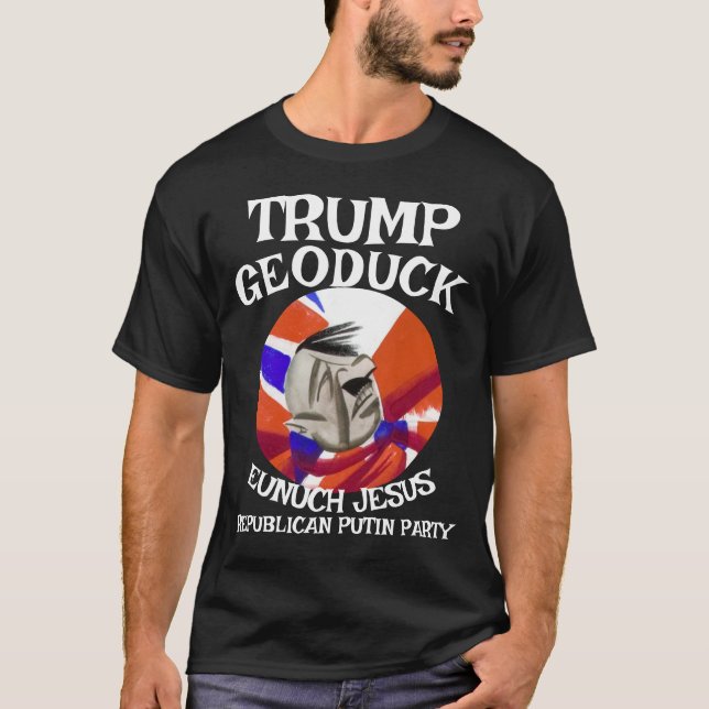 Camiseta DOD DOJ EPA Geoduck Eunucio Jesús Partido Republic (Anverso)