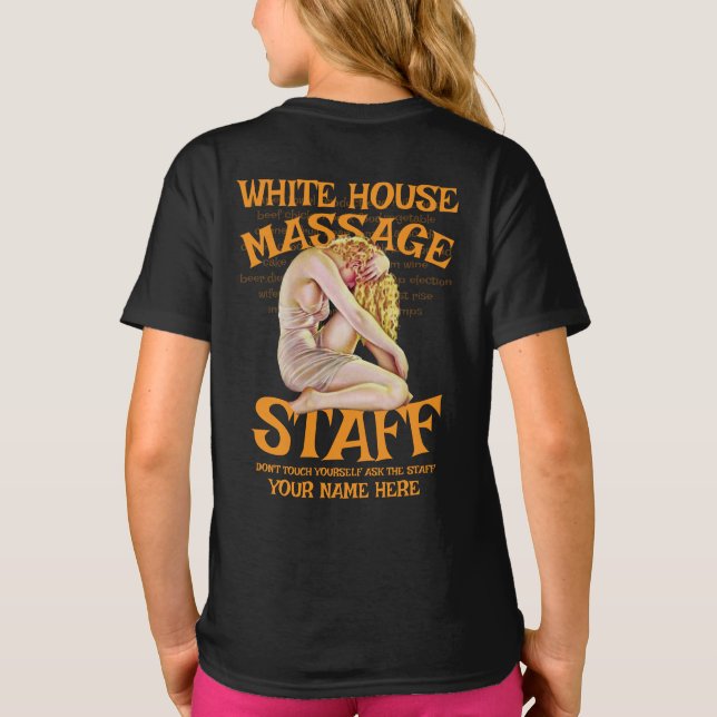 Camiseta DOD DOJ HHS CASA BLANCA VACUNACIONES EScolta 2026 (Reverso)
