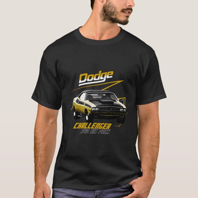 Camiseta Dodge Challenger 340 Six Pack (Anverso)