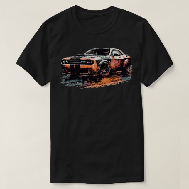 Camiseta Dodge Challenger 9 (Diseño del anverso)