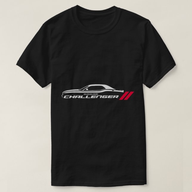 Camiseta Dodge Challenger Muscle Car American Flag 4 de jul (Diseño del anverso)