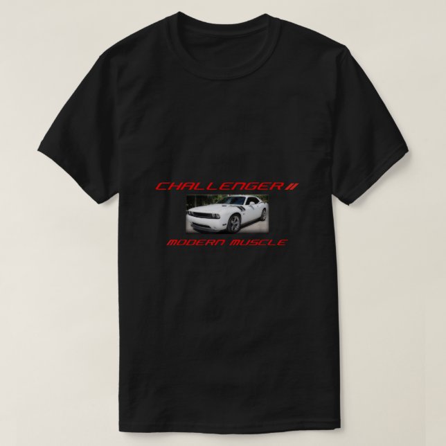 Camiseta Dodge Challenger RT Estilo artístico (Diseño del anverso)