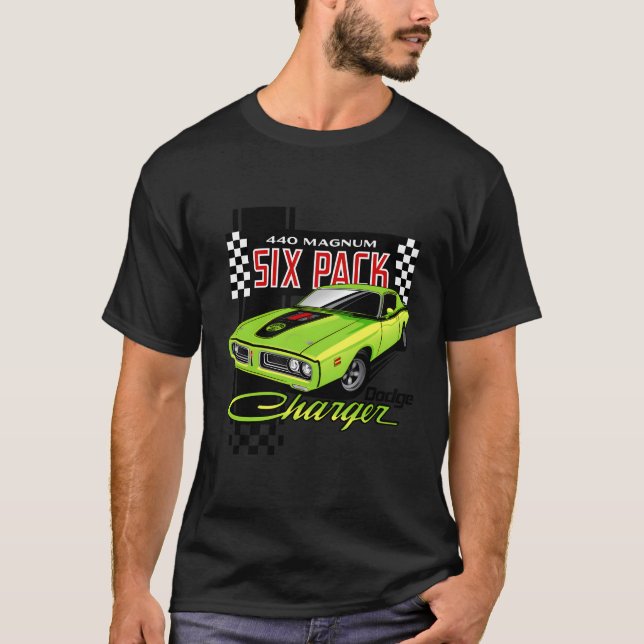 Camiseta Dodge Charger 440 Magnum Six Pack (Anverso)