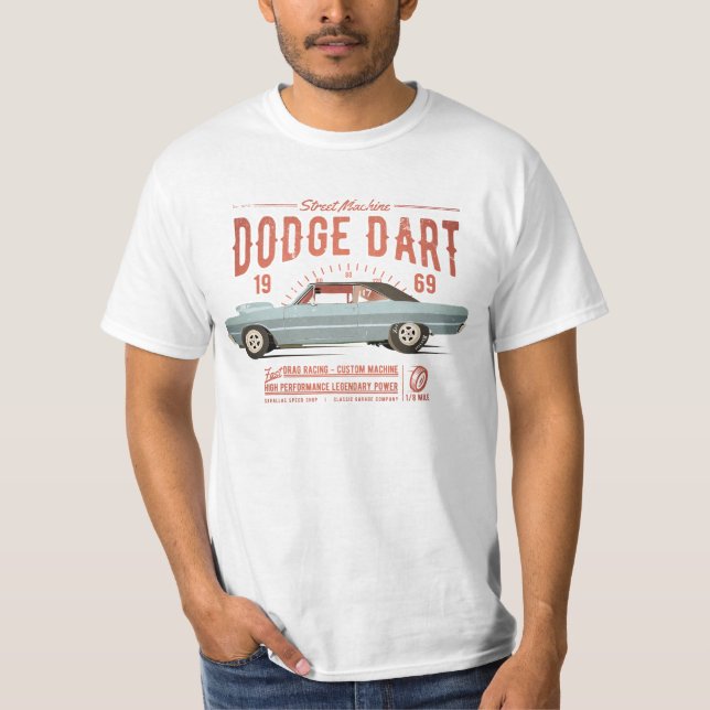 Camiseta Dodge Dart Dragster Street Machine 1969 (Anverso)