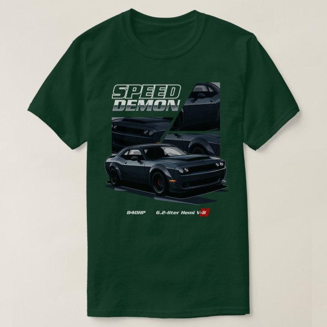 Camiseta Dodge Demon SPEED DEMON (Diseño del anverso)