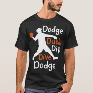 Camiseta Dodge Duck Dip Dive Dodge acuarela perro de la imp