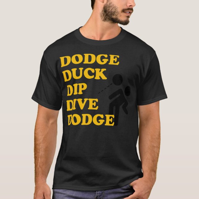 Camiseta Dodge Duck Dip Dive laboratorios negros Labores ne (Anverso)
