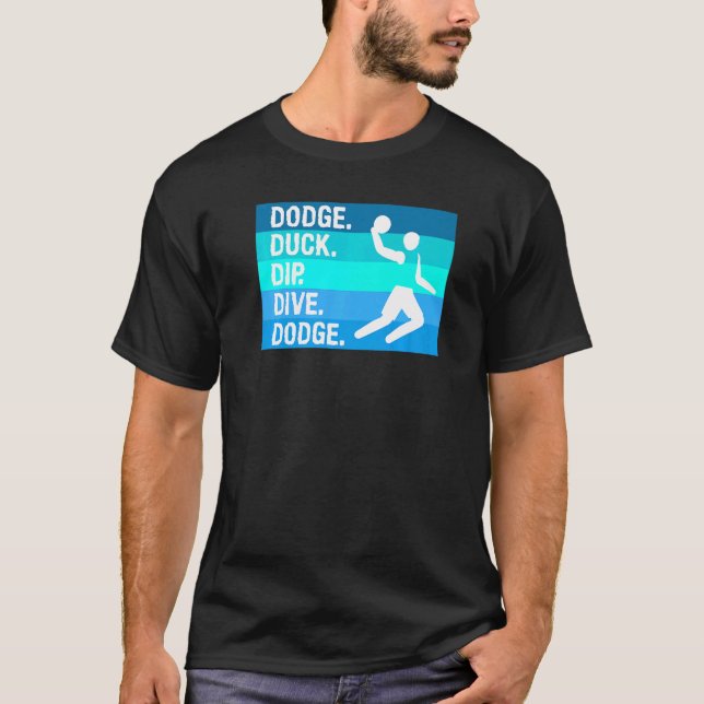 Camiseta Dodge Duck Dip Dodge Para Un Jugador De Béisbol (Anverso)