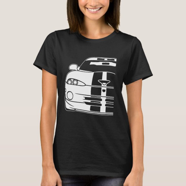 Camiseta Dodge Viper 1996 Gts Franjas 1 (Anverso)