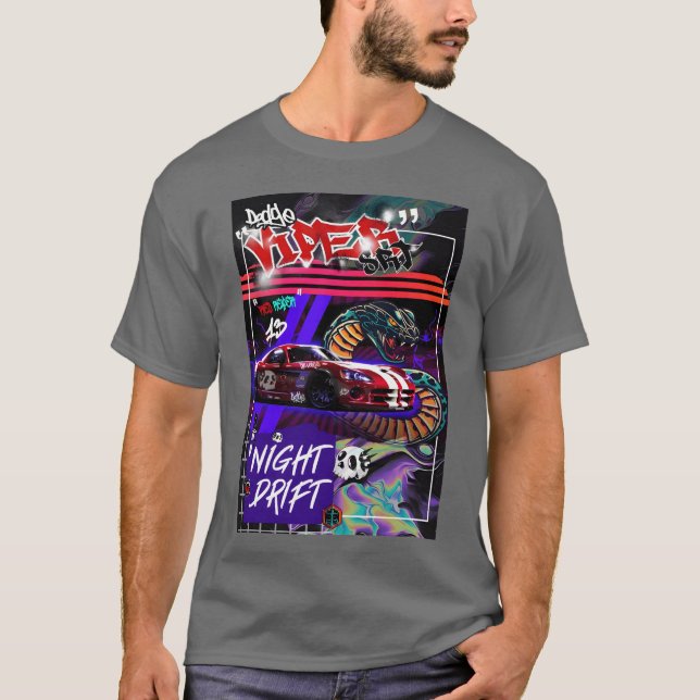 Camiseta Dodge viper srt divertido (Anverso)