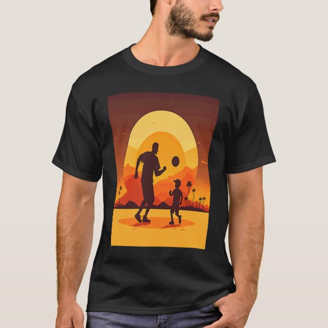 Camiseta Dodgeball Champion Dad And Child Playing Dodgeball (Anverso)