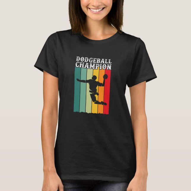 Camiseta Dodgeball Champion Dodge Ball Champ Retro (Anverso)