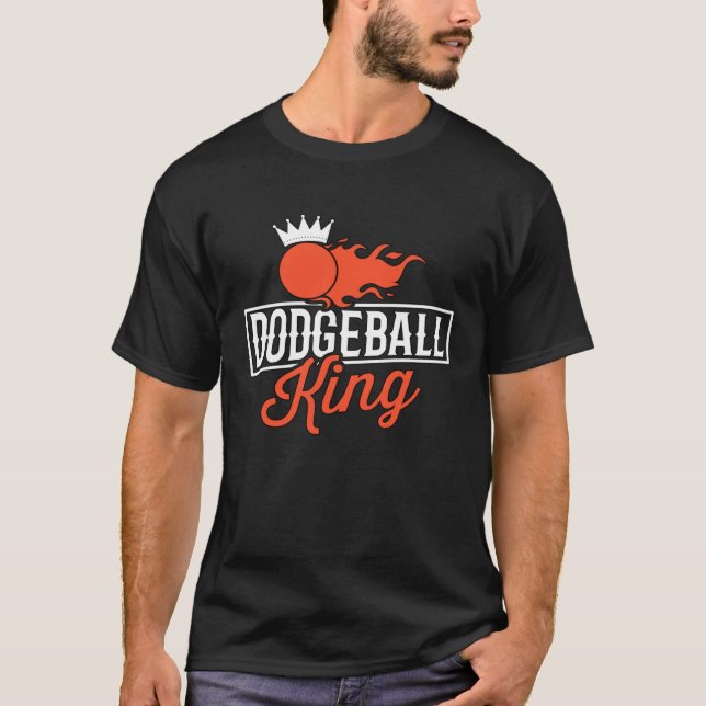 Camiseta Dodgeball King Ball Games Humor Sport Game Dodgeba (Anverso)