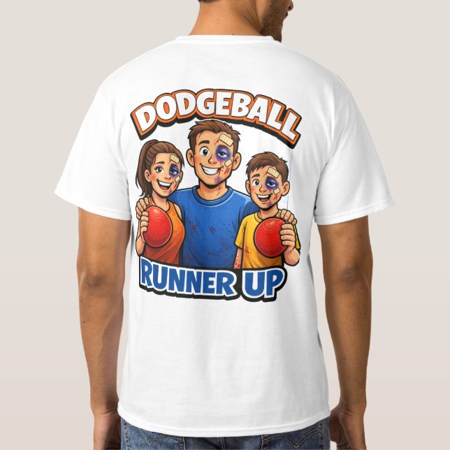 Camiseta dodgeball runner up (Reverso)