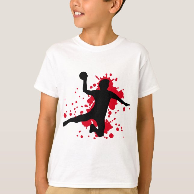 Camiseta dodgeball sangriento del balonmano (Anverso)