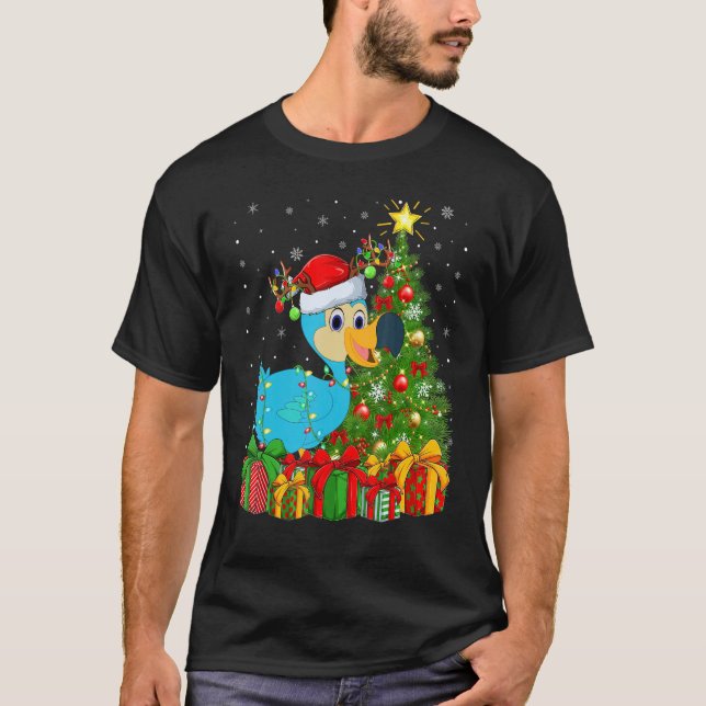 Camiseta Dodo Bird   Xmas Holiday Santa Dodo Bird Christmas (Anverso)