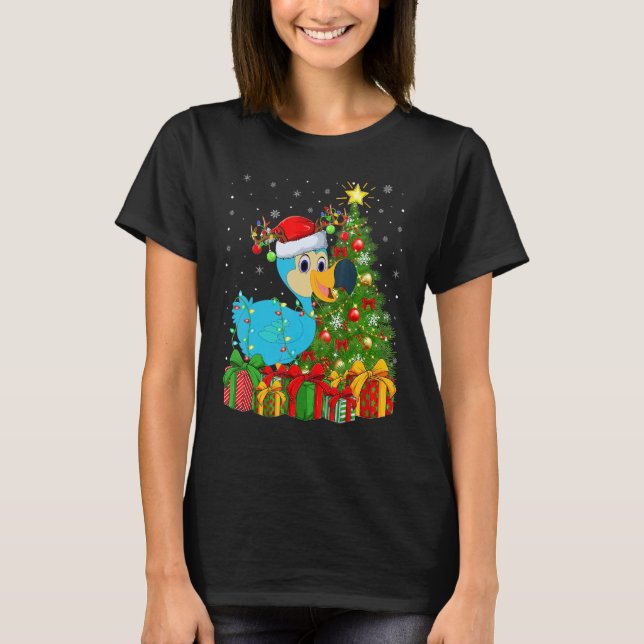 Camiseta Dodo Bird   Xmas Holiday Santa Dodo Bird Christmas (Anverso)