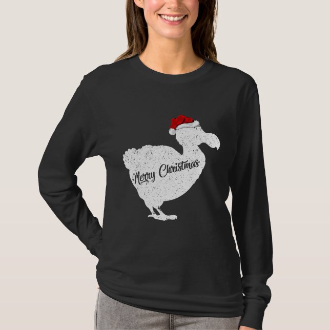 Camiseta Dodo Dodo Bird Lover Xmas Santa Hat Dodo (Anverso)