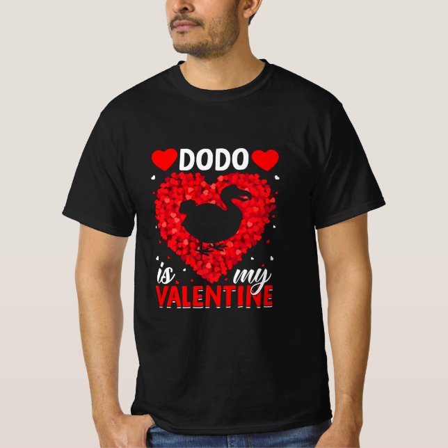 Camiseta Dodo Es Mi Amor Valentino Corazón Dodo Bird (Anverso)