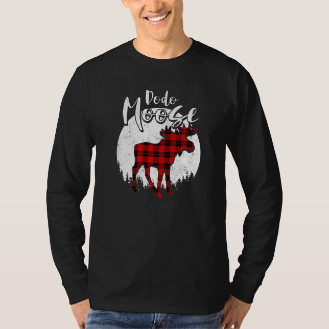 Camiseta Dodo Moose Red Plaid Buffalo Matching Family Pajam (Anverso)