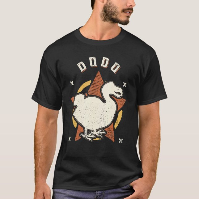Camiseta Dodo Vintage Retro Classic Animal (Anverso)