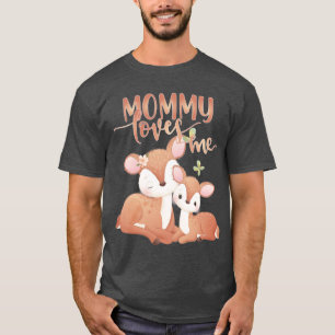 Camiseta Doe Deer y Fawn Mamá me ama
