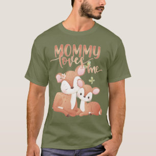 Camiseta Doe Deer y Fawn Mamá me ama