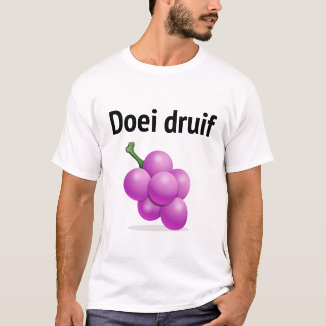 Camiseta Doei druif (oma geprankt voor YouTube!) (Anverso)