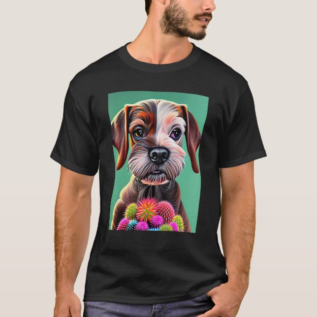 Camiseta Dog Among the Succulents (Anverso)