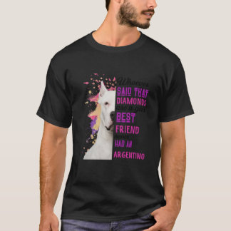 Camiseta Dog Argentino Es El Mejor Amigo De Los Chicas Mamá