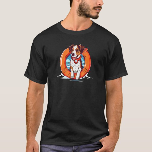 Camiseta Dog As A Lifeguard Lifeguard (Anverso)