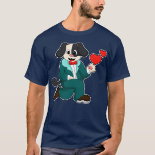Camiseta Dog as Groom with Suit amp Tie 2